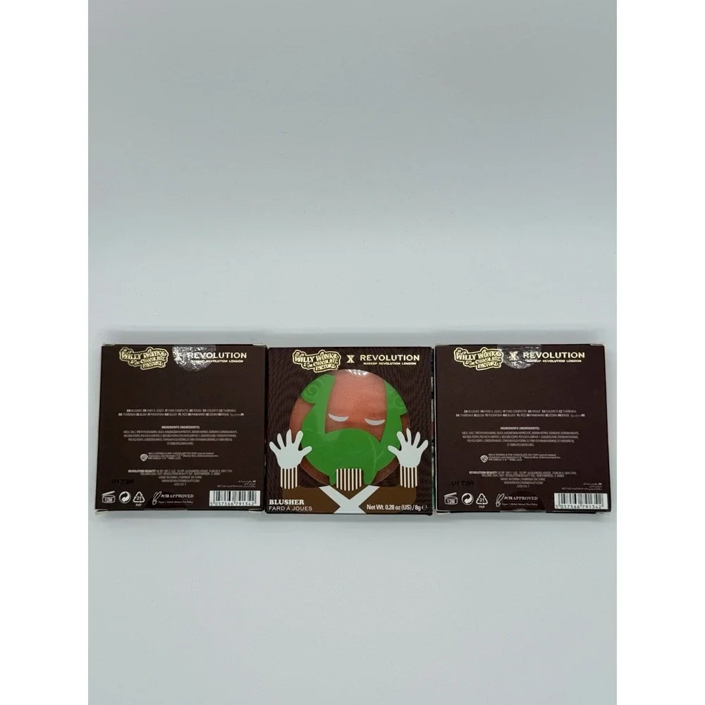 Revolution x Willy Wonka Blusher Make-Up Blush | New 3 Pack Blusher Sealed
